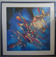Grosses, abstraktes, farbenfrohes Bild / Wanddeko