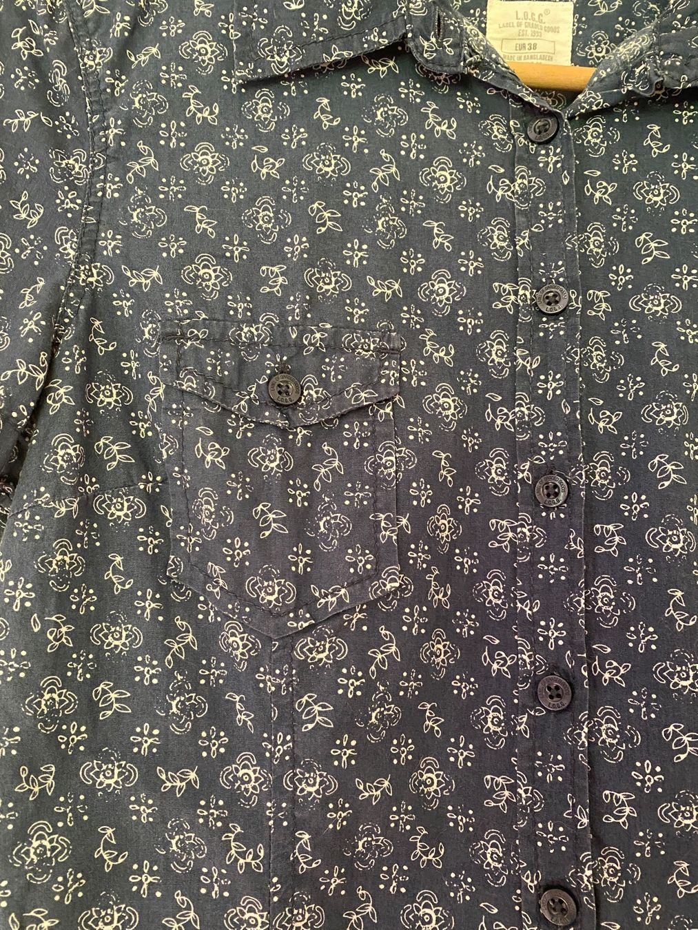 H&M Camicette: Florale Bluse blau Grösse 38 – Usato da Zürich venduto da Wim-Broccoli 1