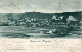 Burgdorf  BE   (mit Stabstempel:  STEINHOF    um 1901