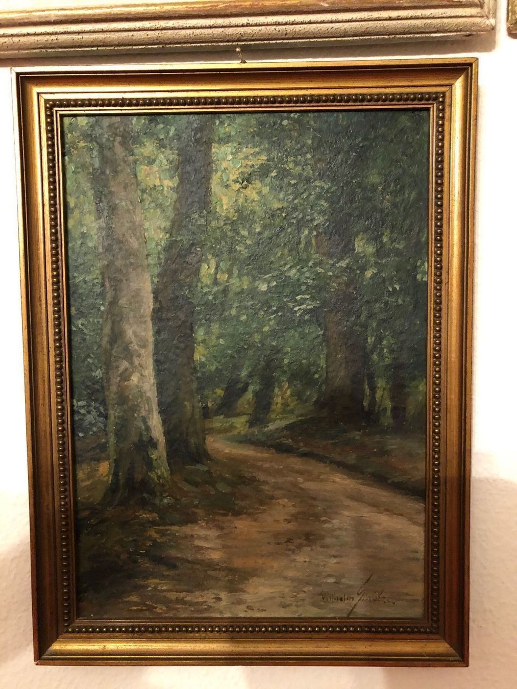 Gemälde: WILHELM SCHÜTZE. Sommerliche Landschaft. – Gebraucht aus Wald ZH von mlnt 1