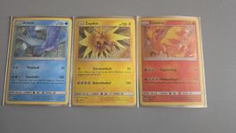 3 Pokemonkarten Legendäre Vögel Promo Alle Holo