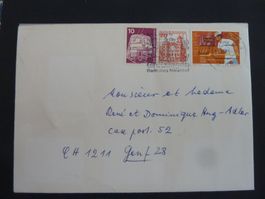 Lettre oblitérée CH + DE (3576)