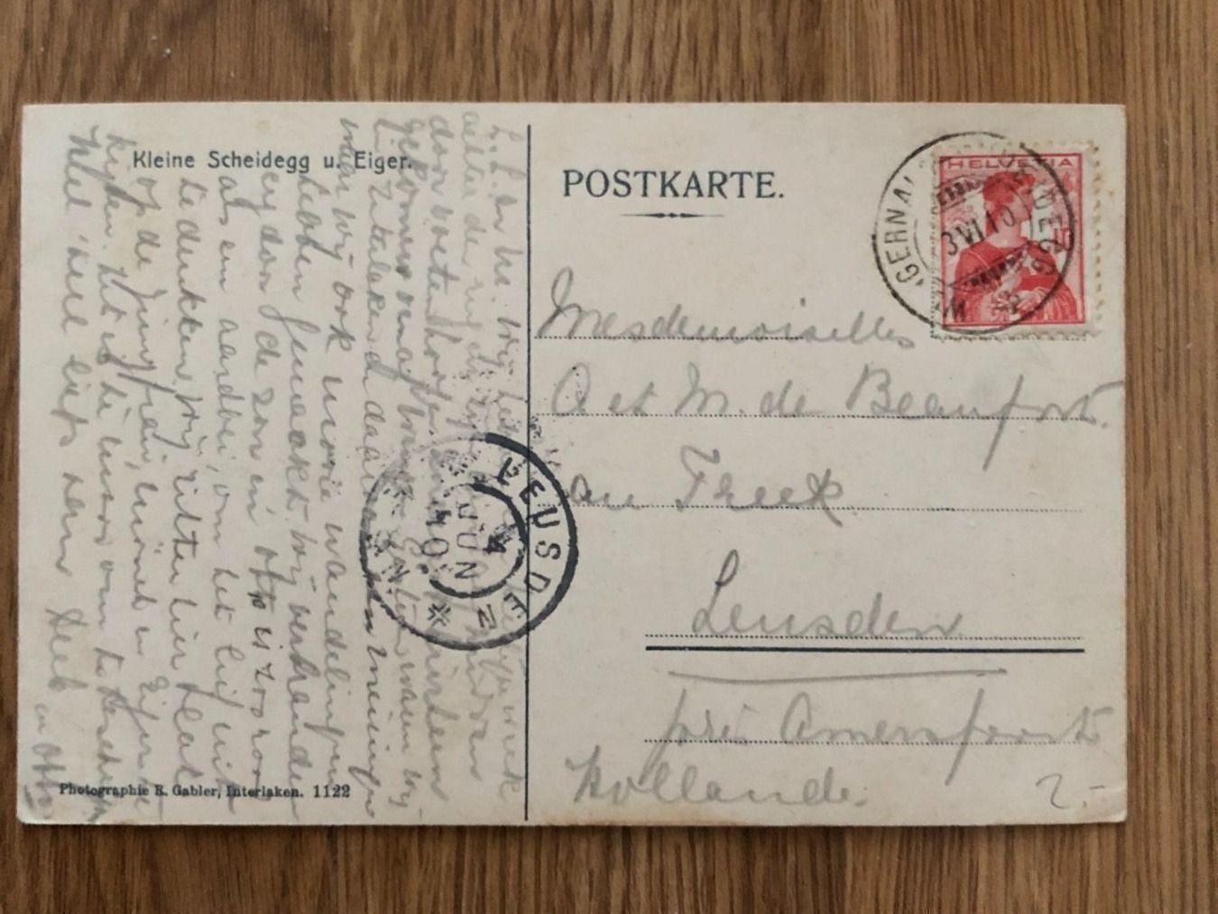 Cartoline postali: Ansichtskarte 3.VI.10 Wegernalp-Scheidegg – Usato da Landquart venduto da interesse63 1