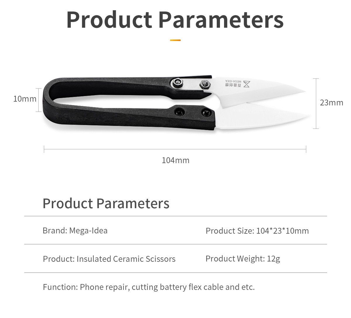 Componenti elettronici: Keramikschere Keramikcutter, isolierter Kabelschneider – Nuovo e nell'imballaggio originale da Zürich venduto da buyfinest 2