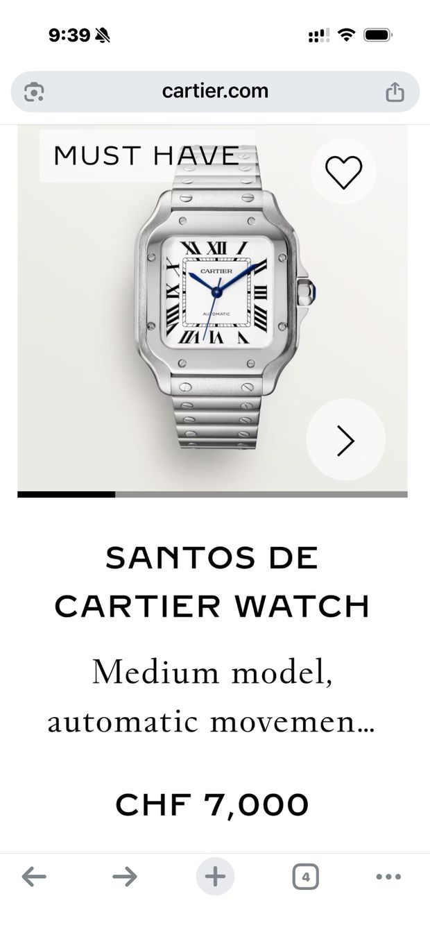 Cartier Orologi: Cartier Santos Medium | Warranty until 2030 | Full Set – Usato da Zürich venduto da ali_5gpz 9