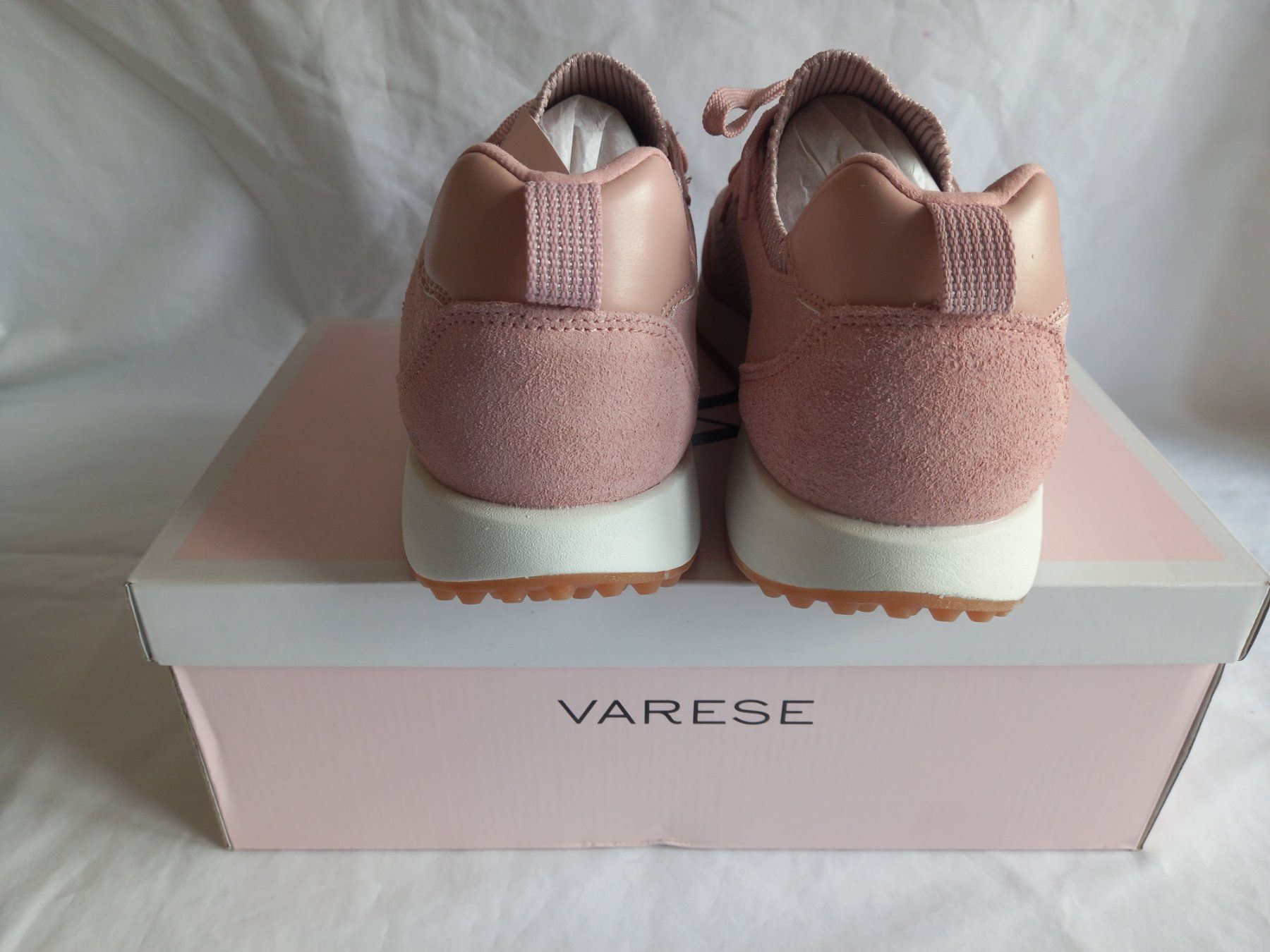 Scarpe da donna: Varese Damen Sneaker Gr.42 Rosa Neu Leder/Textil – Nuovo (secondo la descrizione) da Schweizersholz venduto da freyle1 3