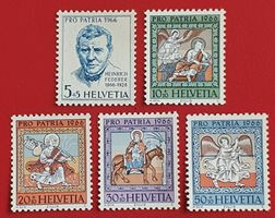 PRO PATRIA SATZ 128 - 132 1966** POSTFRISCH