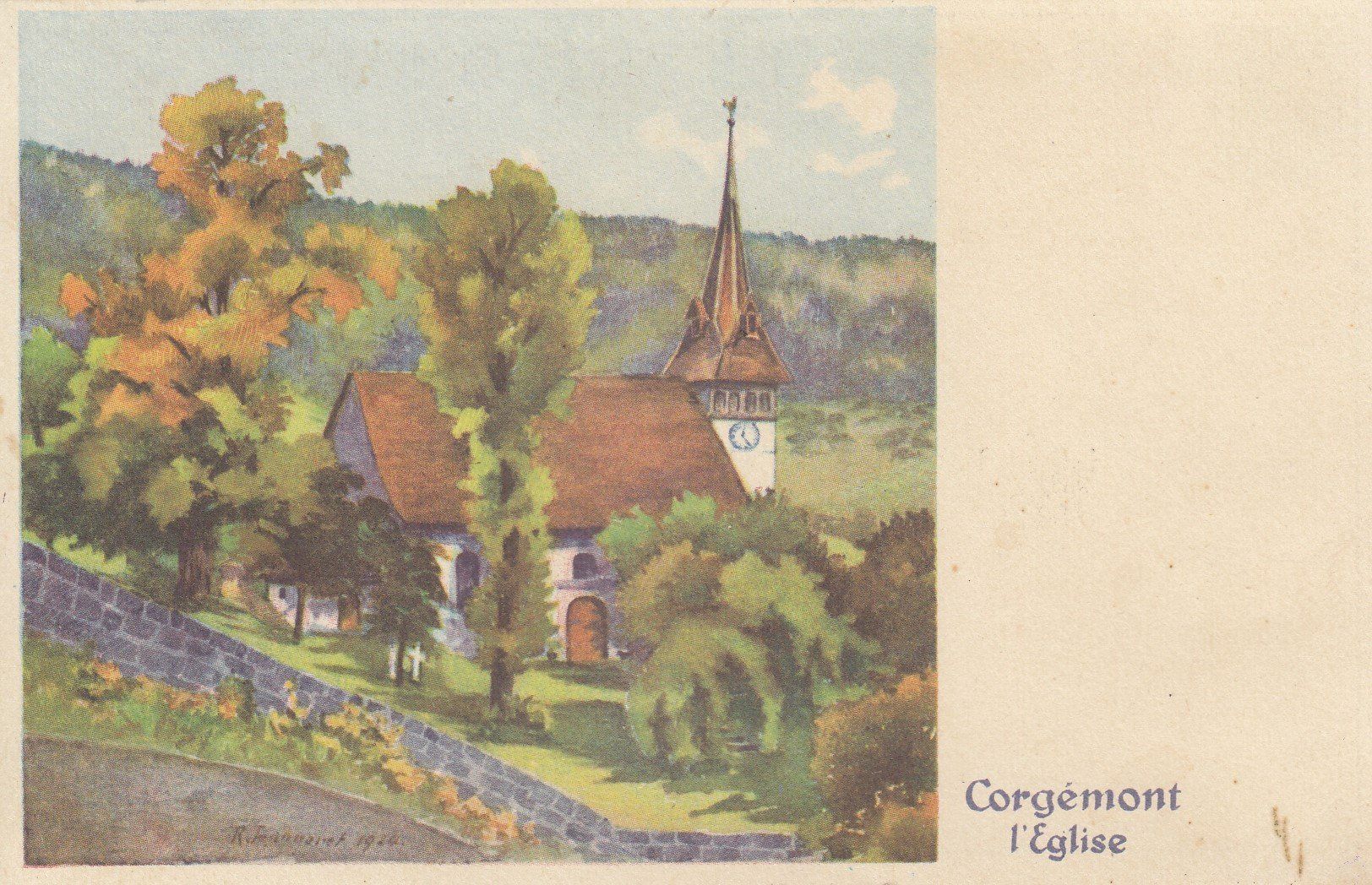 Ansichtskarten: Corgémont   BE – Gebraucht aus Brig von Valcards54