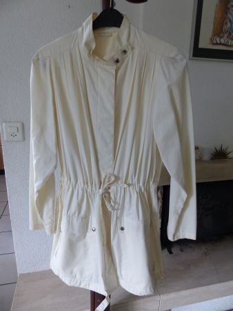 Sommerlicher Trench Coat, Ecru, Gr. 38, Top Zustand!