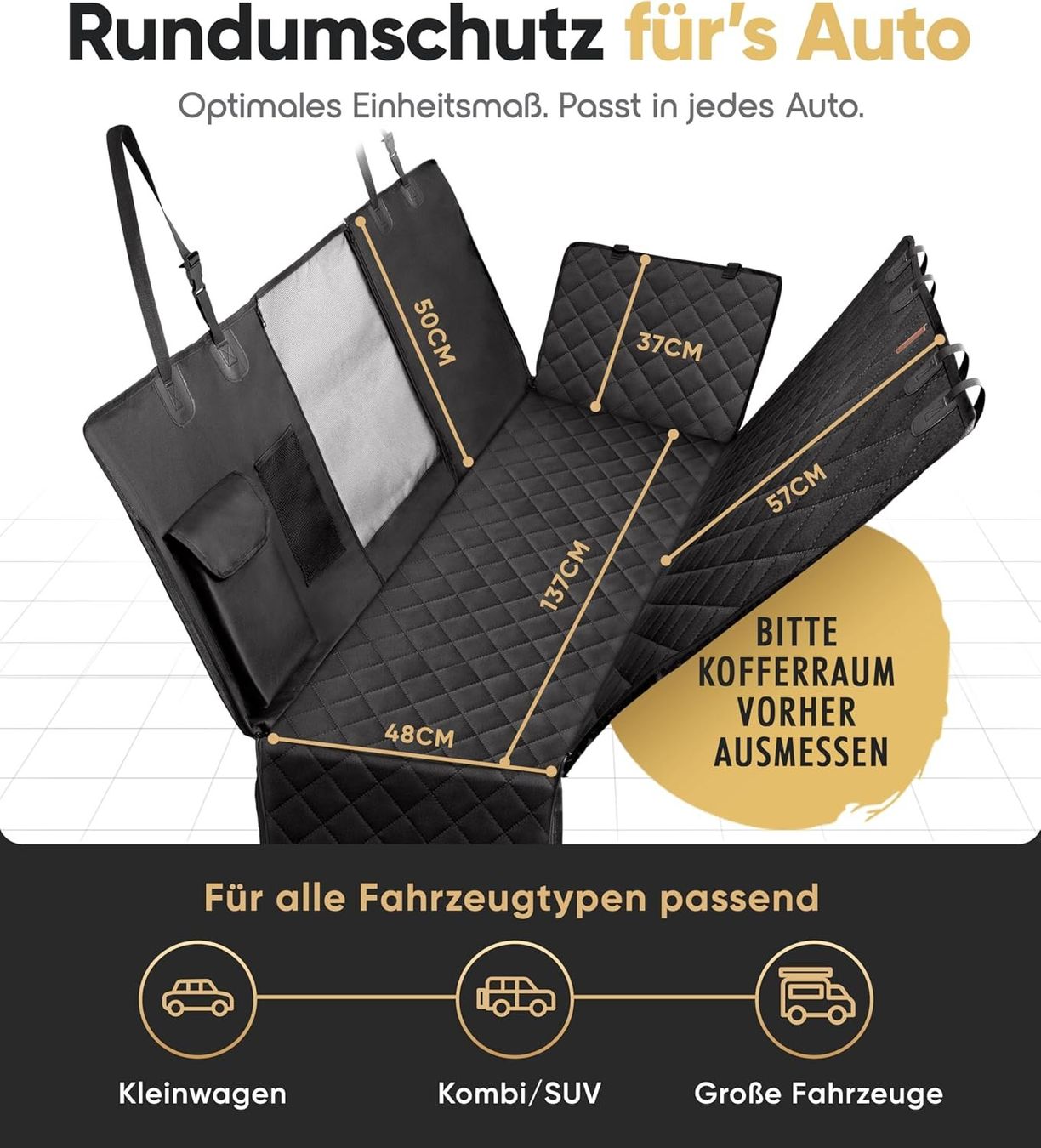 Tappeti & Tappetini: Hundedecke Auto Rücksitz wasserdicht mit Seitenschutz – Nuovo e nell'imballaggio originale da Zürich venduto da jasminleut 2