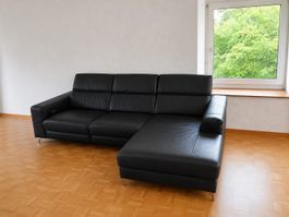 Echtleder Ecksofa mit Relaxfunktion – Top Zustand