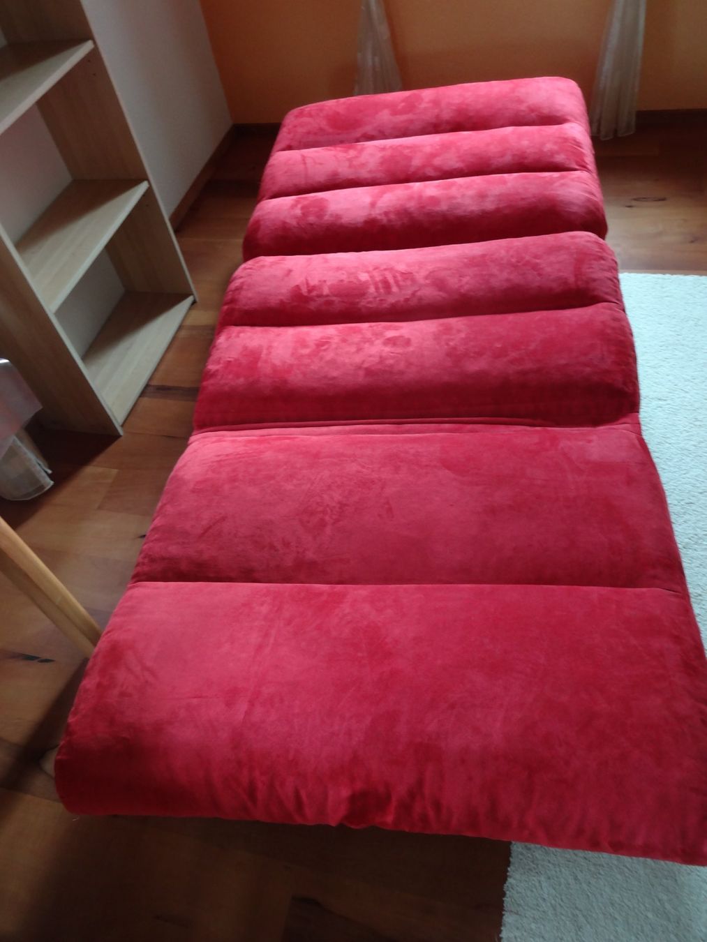 Sofas: Schlafsofa rot Stoff Sitzmoebel gut erhalten – D'occasion à Elsau par Weiher70 3