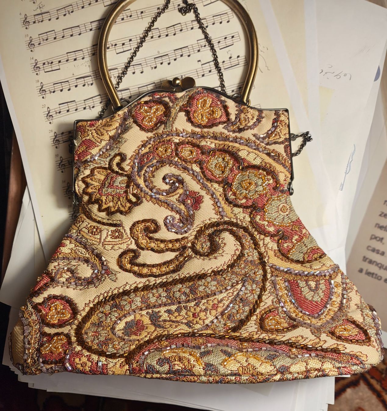 Borse da donna: Handtasche mit Pailletten – Nuovo (secondo la descrizione) da Schaffhausen venduto da sim_j822