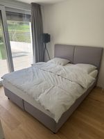 Boxspringbett grau
