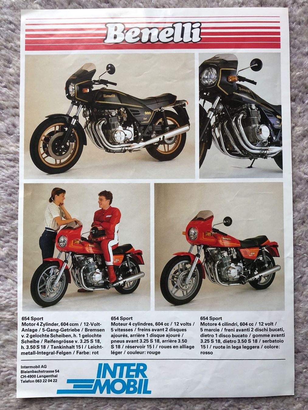 Benelli Strada: Benelli 900 sei / 654 Sport – Usato da Morrens VD venduto da kawah2 1