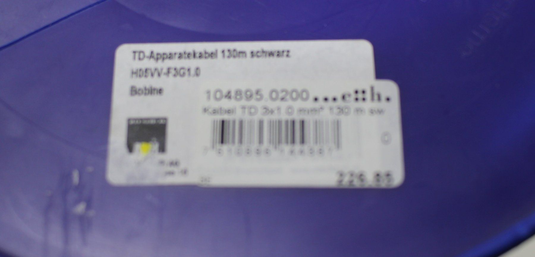 Cavi: Kabel TD 3x1.0 mm² 130m sw – Nuovo (secondo la descrizione) da Kägiswil venduto da nick333 3