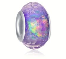 Neu! Lila Bead Charm Anhänger