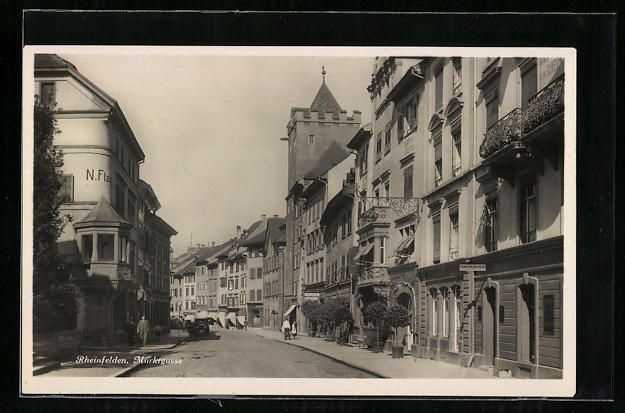 Cartoline postali: Rheinfelden, Blick in die Marktgasse, St – Usato da Berlin venduto da bartko-reher