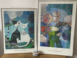 Rosina Wachtmeister  - gerahmte Kunstdrucke & Porzellandose
