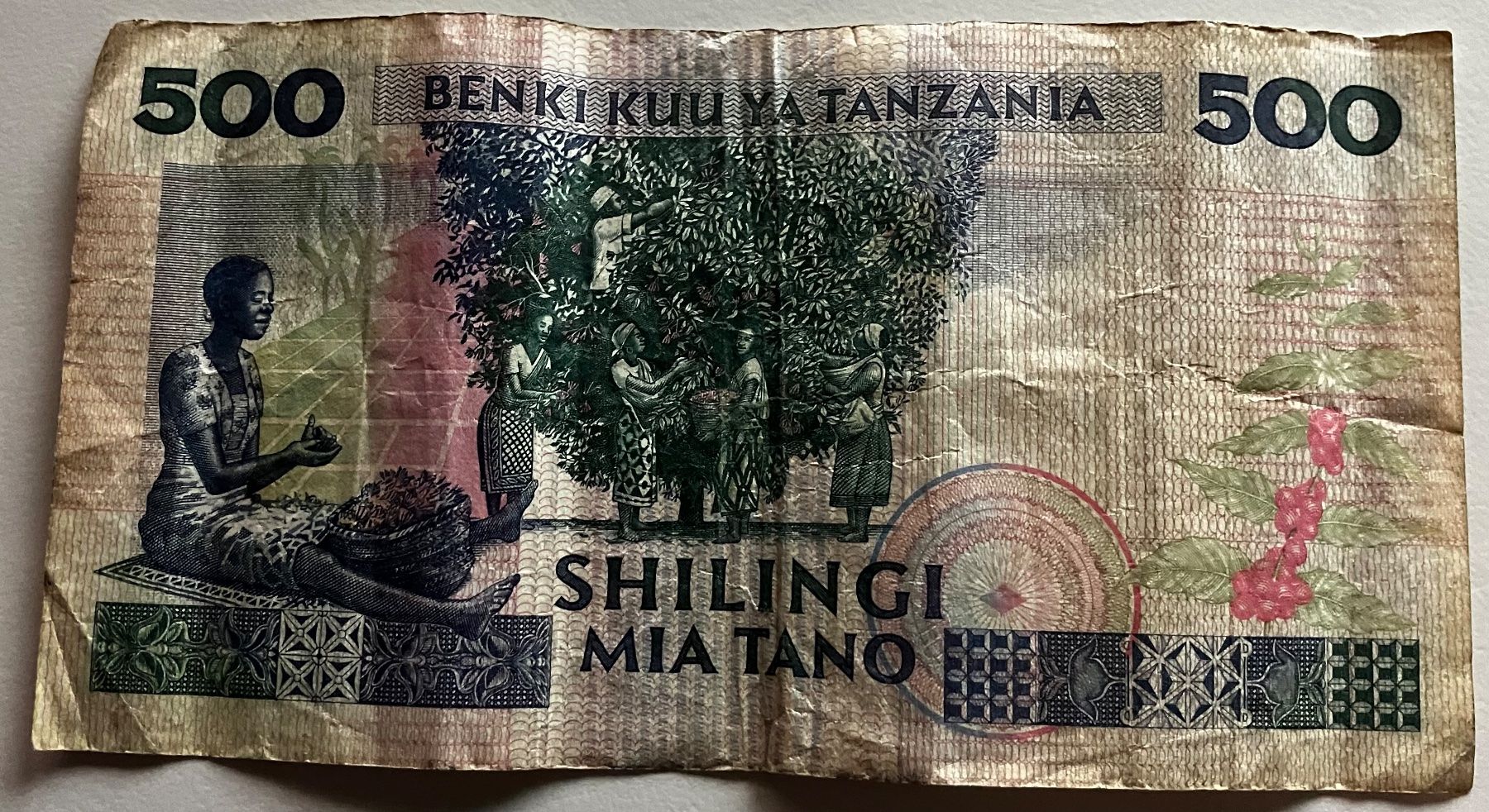 Billets de banque: Tansania 500 Shilingi – D'occasion à Algetshausen par Carrhard 1