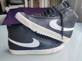 NIKE BLAZER HIGH full leather sneaker NEW black US 12 EUR 46