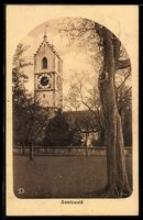AK Sumiswald, Kirchturm mit Uhr
