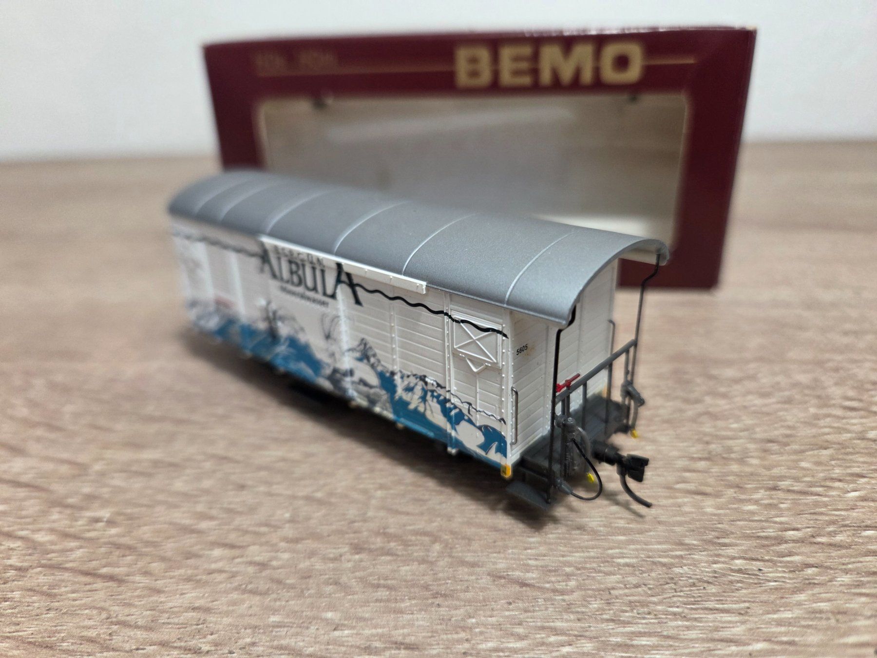 Bemo Modellini di ferrovie: Bemo 2283.125 Güterwagen Albula H0m – Usato da St-Aubin-Sauges venduto da Lo_Go 3