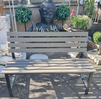Gartenbank grau