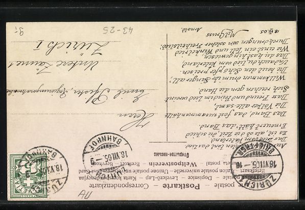 Cartes postales: Zürich, Eidgenössisches Sängerfest 19 – D'occasion à Berlin par bartko-reher 1