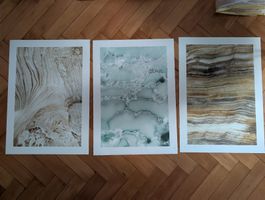 Drei Kunstdrucke 50x70