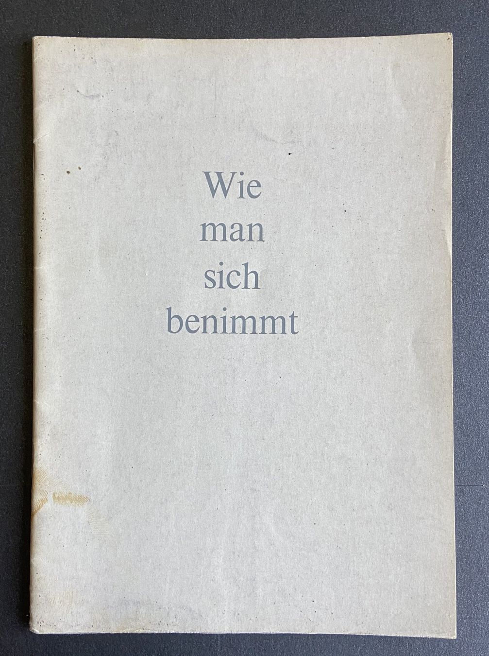 Libri: Büchlein "Wie mann sich benimmt" – Usato da Böckten venduto da Hansi36