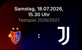 FCB Juventus Fussball FC Ticket Kat. 3/C5/ 18.07.2026