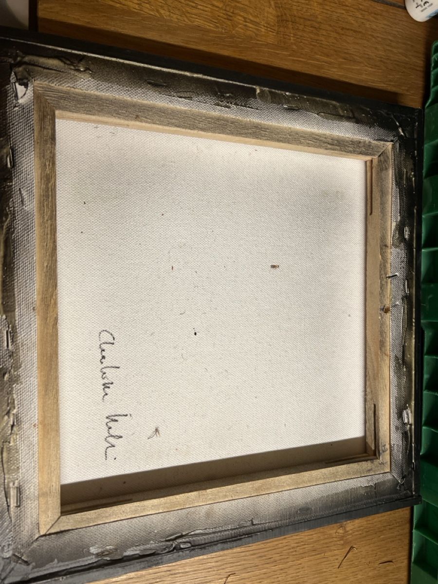 Tableaux: Originales Gemälde signiert, 31x31 cm – D'occasion à Rorschach par TimelessTrading 2
