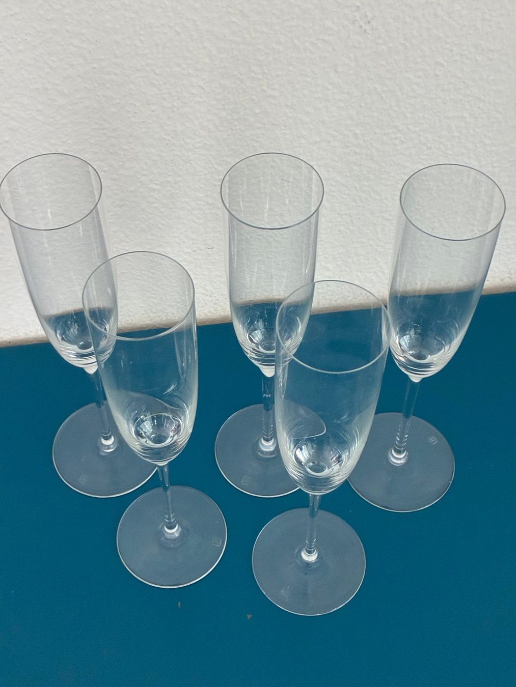 Riedel Bicchieri: Riedel Champagnerflutes, Kristallglas – Nuovo (secondo la descrizione) da Thalwil venduto da figueres 1