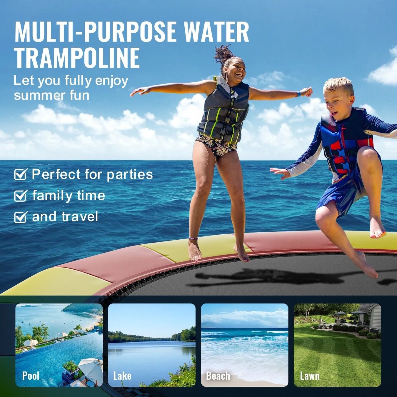 Trampoline: Aufblasbarer Wassertrampolin 5,18 m – Neu (gemäss Beschreibung) aus Eglisau von Tisiertof 4