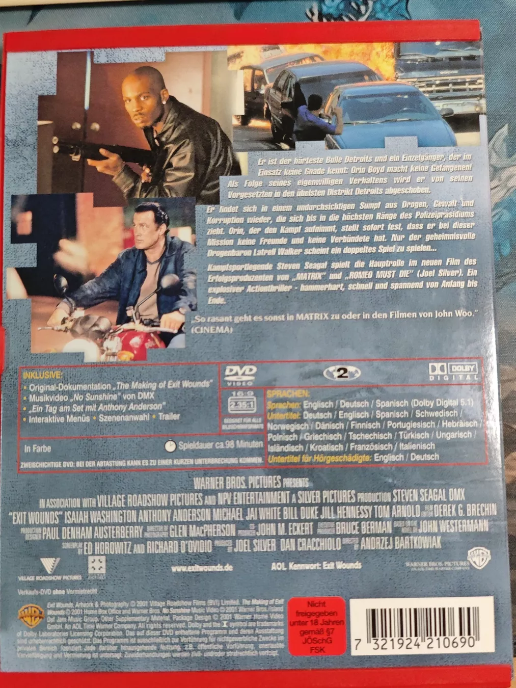 Tutti i DVDs: Exit Wounds  – Usato da Laufenburg venduto da Toni5010 1