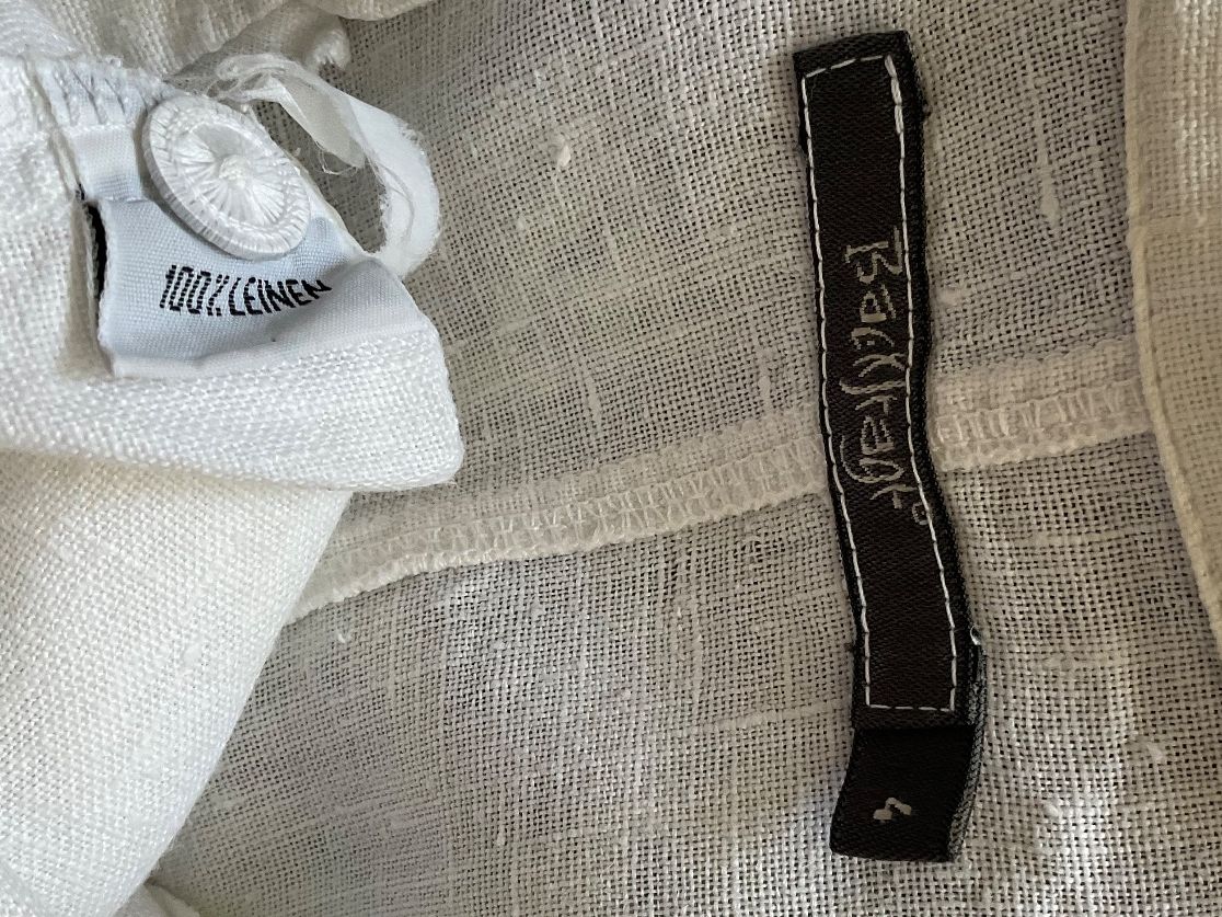 Vestiti: BACKSTAGE 100% Leinen Kleid Gr 4 M weiss – Usato da Urdorf venduto da alda02 7