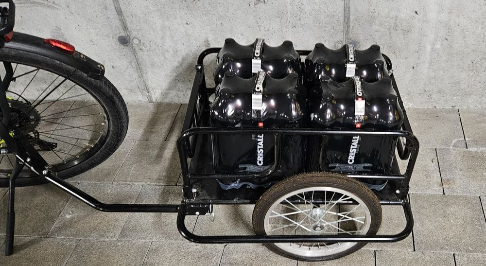 Stabiler Veloanhänger schwarz, viel Stauraum, Top Zustand! Acheter
