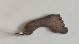 Ketten Anhänger Fuss, Silber 925, (WA5)