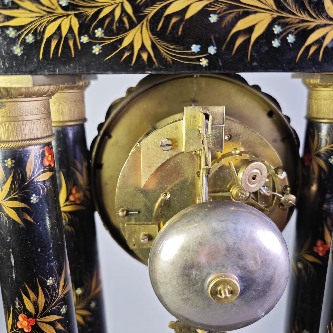 Carillon: Pendeluhr Portaluhr mit Spieluhr /franz. – Usato da Schönenwerd venduto da Swissmusicbox 8