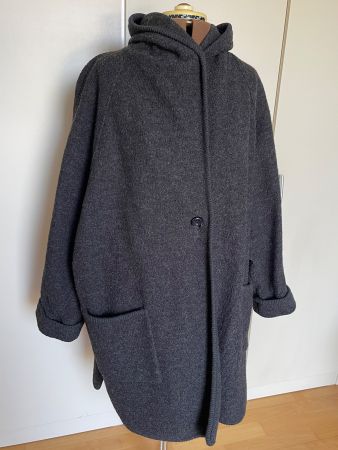 Caroline Biss Übergangsjacke grau 50% Wolle, Oversize Gr 40
