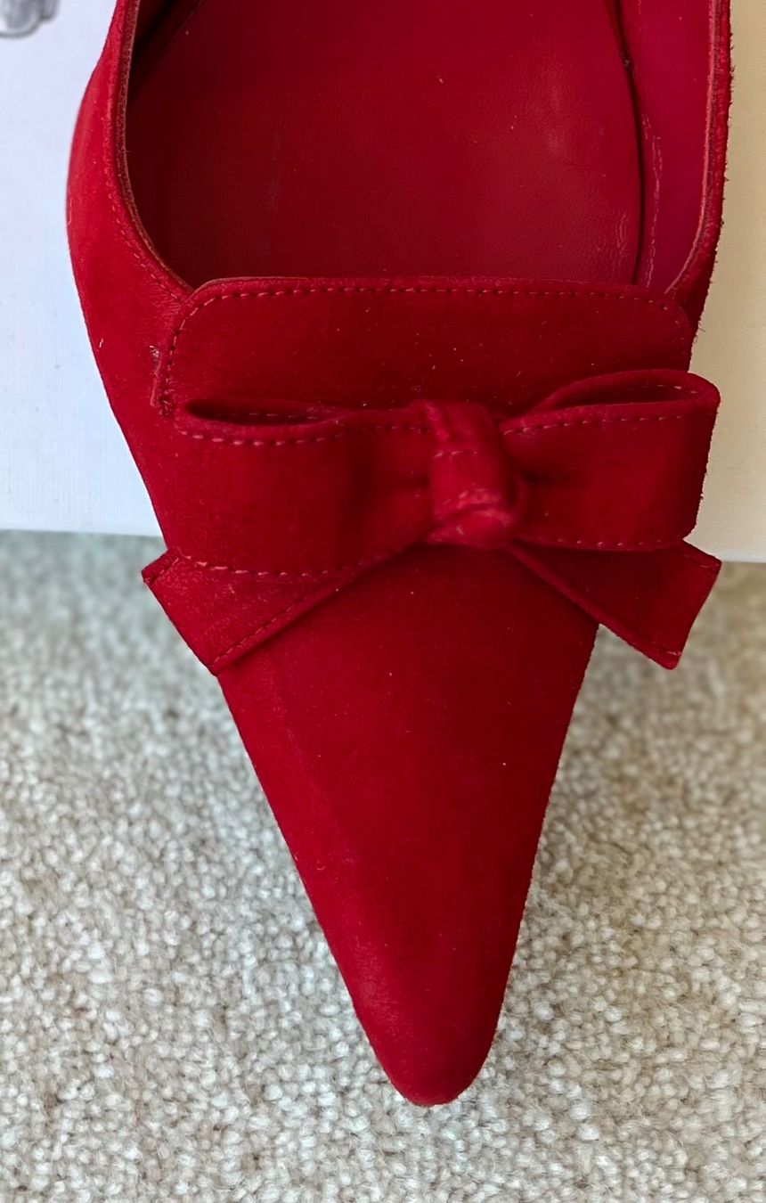 Scarpe da donna: Rote L.K. Bennett Slingpumps Wildleder, Gr. 37 – Usato da Cham venduto da SPORTSMOTION 1