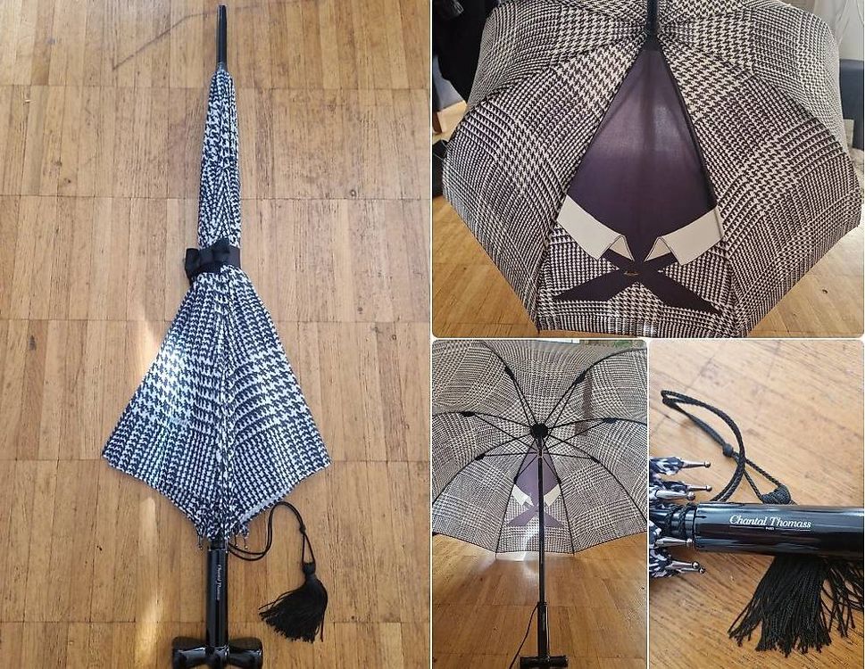 Ensemble de parapluies blancs isolés sur fond blanc collection de