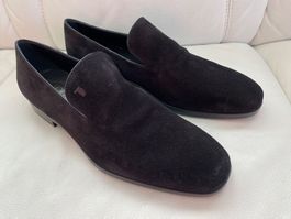 Halbschuhe schwarz Wildleder Marke TOD'S Grösse 42 wie neu !