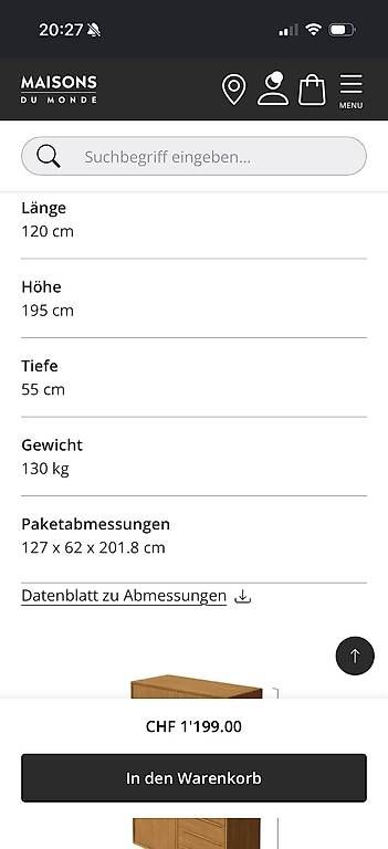 Maisons du monde Armadi: Maisons du Monde Portobello Kleiderschrank Eiche #2 – Usato da Finsterhennen venduto da NissyBunique 3