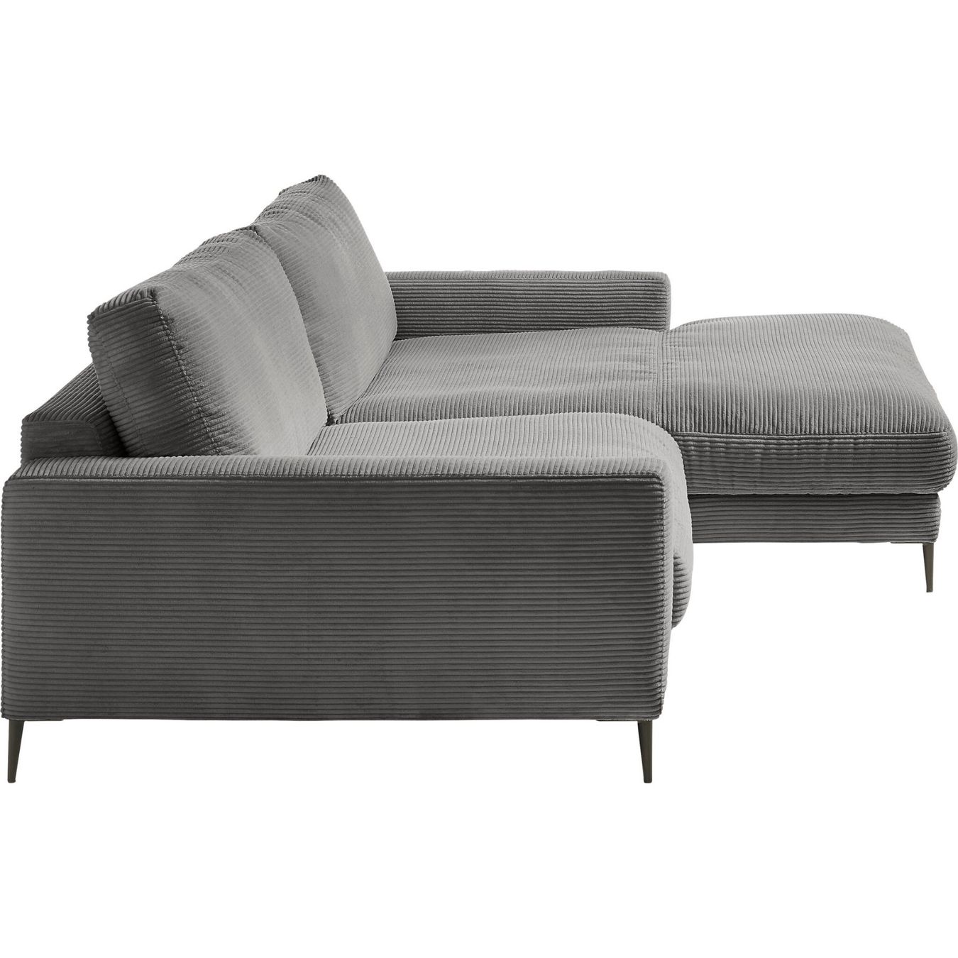 Sofas: Ecksofa  Uptown in Cord Dark Grey rechts – Neu und originalverpackt aus Bischofszell von deluxe-moebel 3