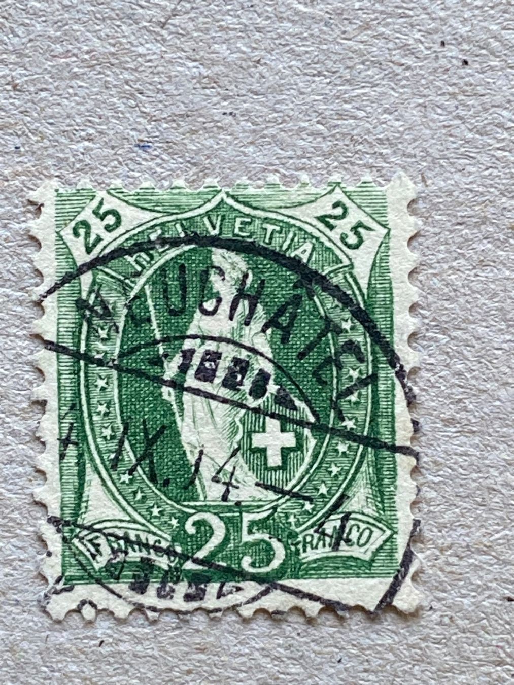 Alle Briefmarken: 67C, Neuchâtel – Gebraucht aus Aarau von hilde47