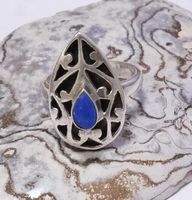 Silberring Lapislazuli Vintage