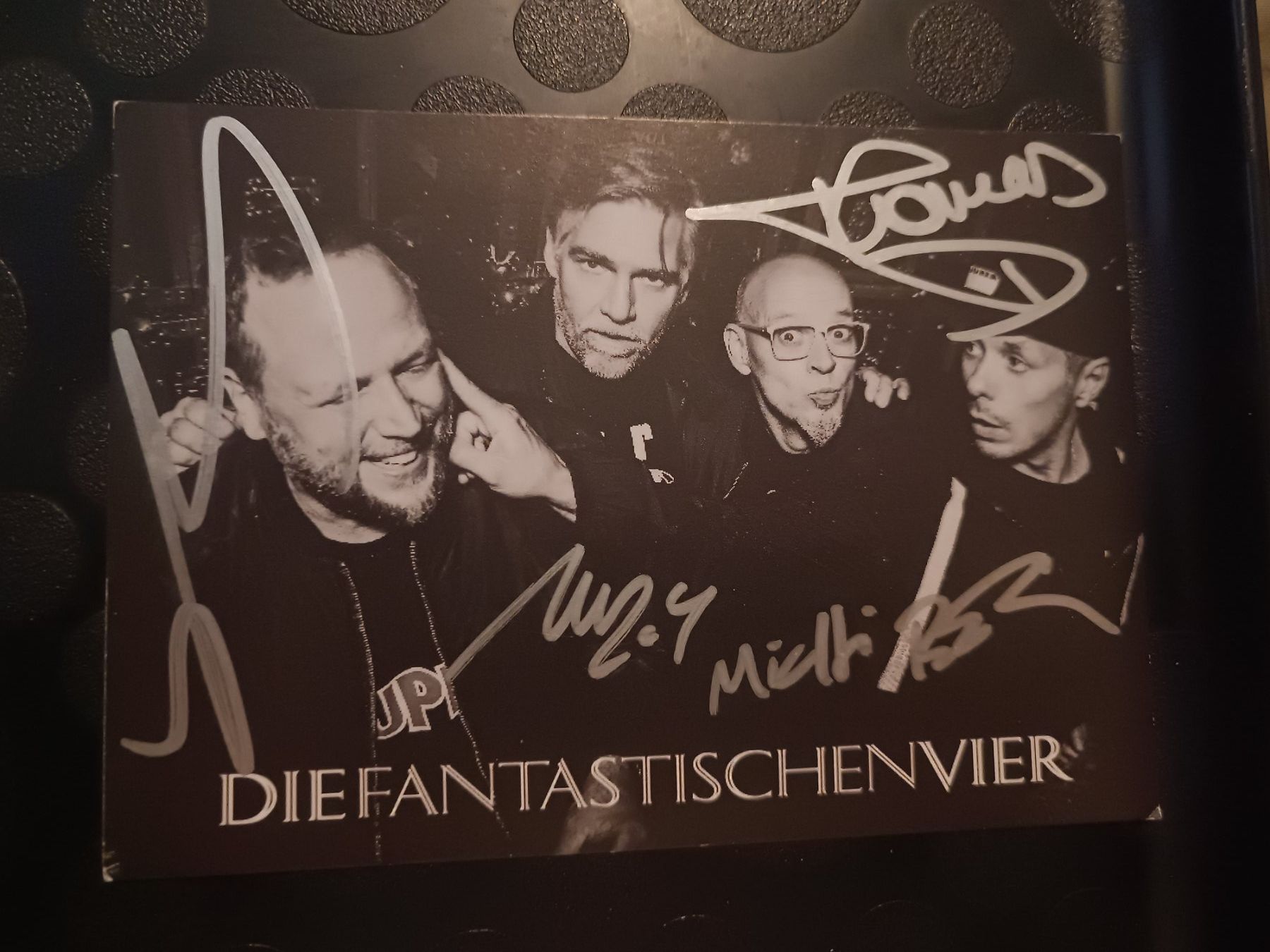 Autografi: Die Fantastischen Vier - handsignierte Autogrammkarte – Usato da Menziken venduto da Artographs
