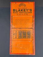 Seltenes Blakey's Boot Protectors Werbeschild, antik, GBR